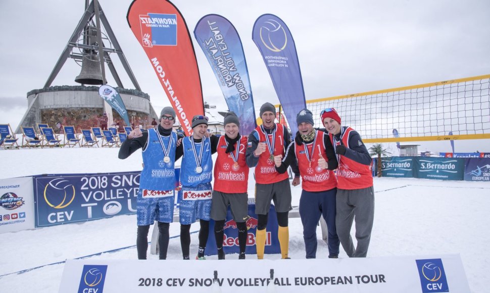 Lietuviai iškovojo sniego tinklinio medalius