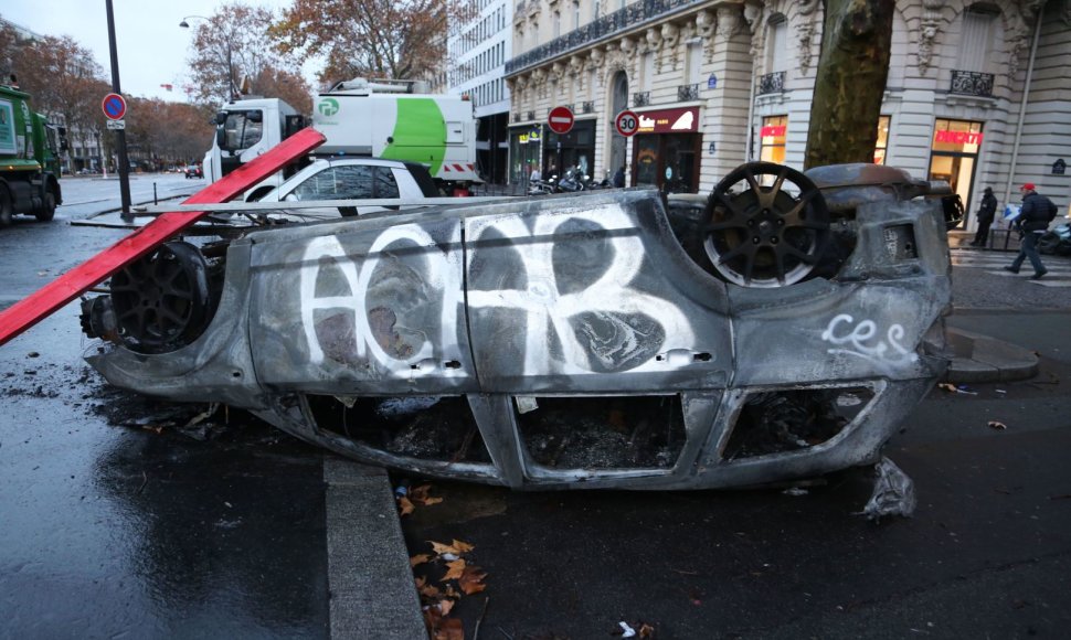 Protesto pasekmės Paryžiuje 