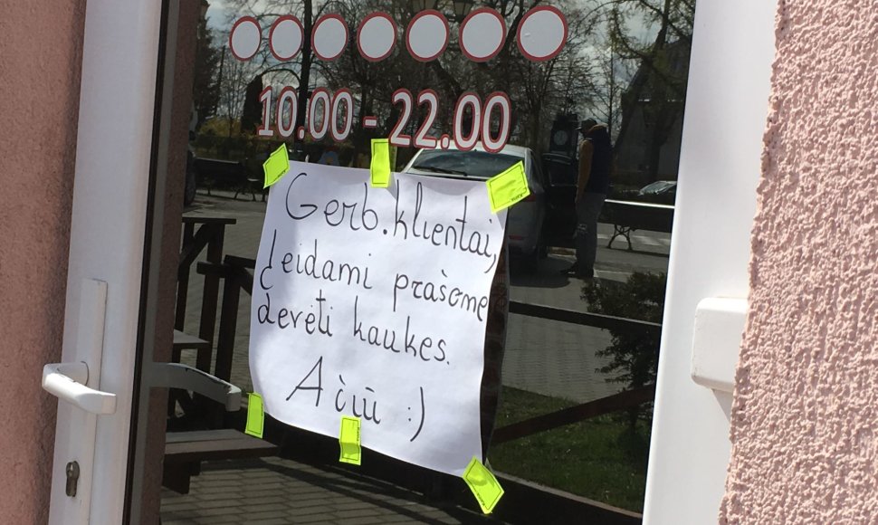 Karantinas Lietuvoje: kebabų kepykla Priekulėje