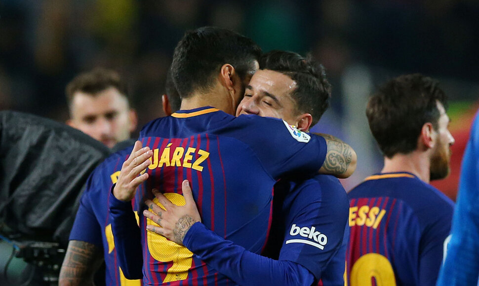 Luisas Suarezas ir Philipe Coutinho