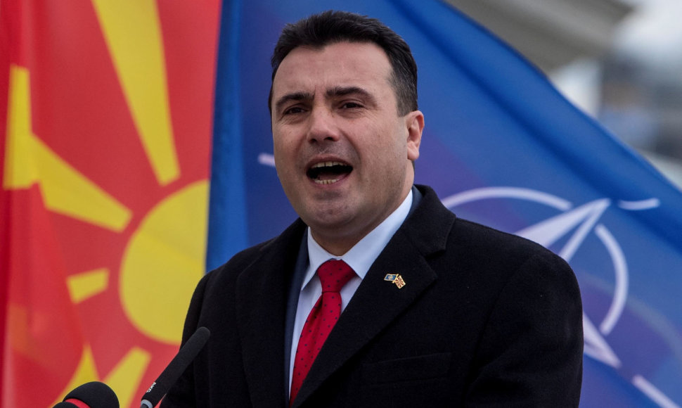 Šiaurės Makedonijos premjeras Zoranas Zajevas