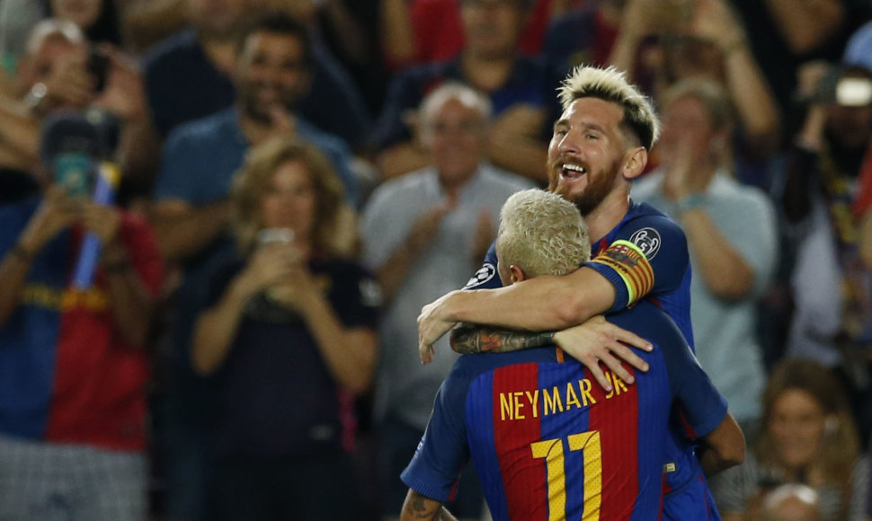 Lionelis Messi įmušė tris įvarčius, Neymaras atliko 4 rez. perdavimus