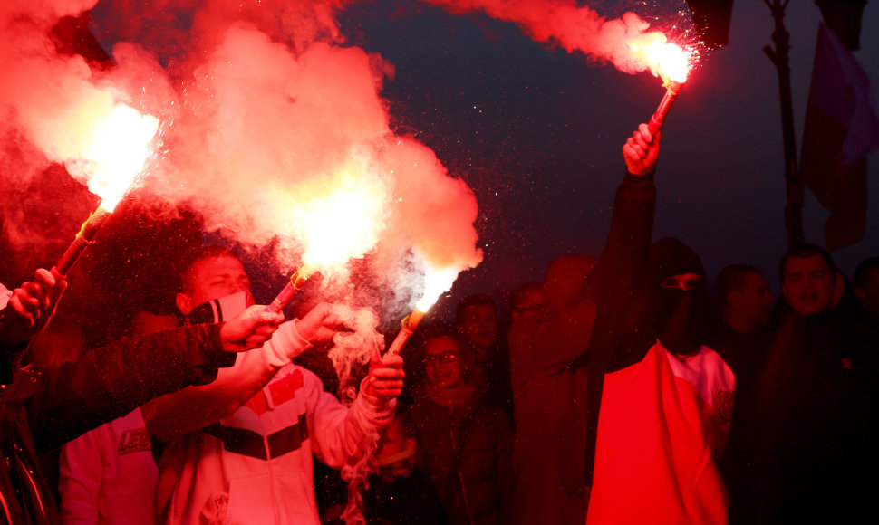 Kraštutinės dešinės protestas Lenkijoje