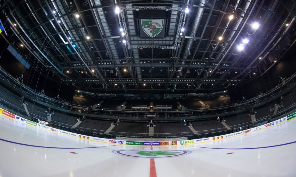 Kauno „Žalgirio“ arena parengta ledo ritulio turnyrui.