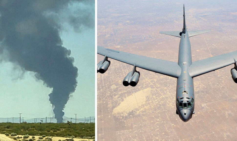 JAV sudužo B-52 bombone&scaron;is