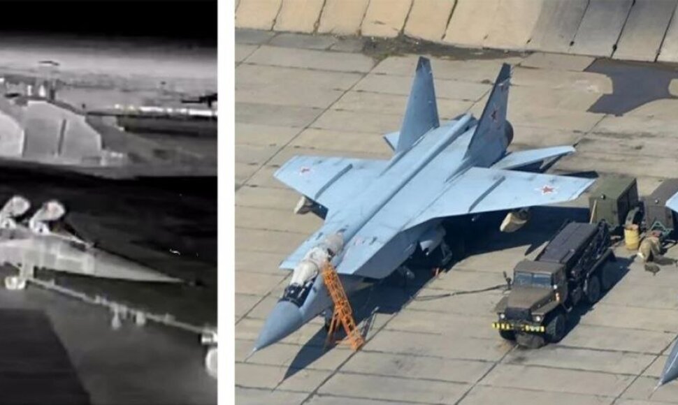 Ukrainos dronai atakavo karinį Belbeko aerodromą Kryme