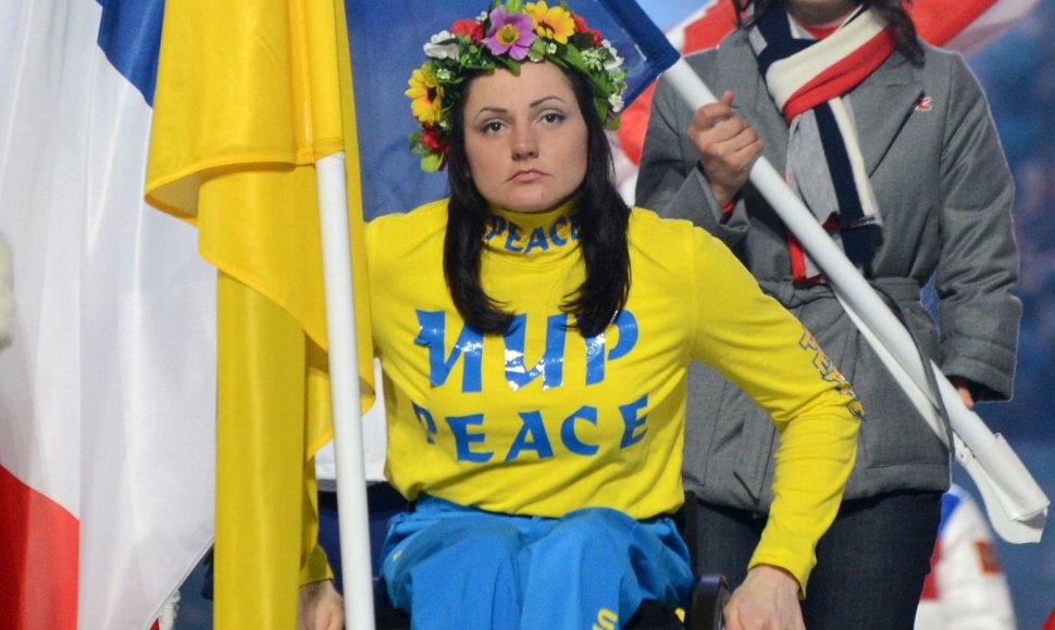 Liudmila Pavlenko per Sočio parolimpinių žaidynių uždarymą