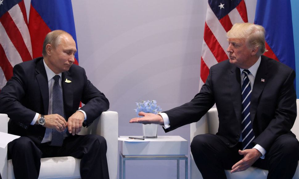 V.Putinas ir D.Trumpas prieš derybas Hamburge