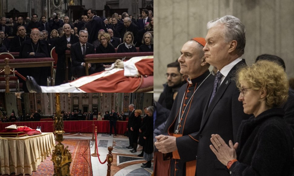 Gitanas Nausėda dalyvavo Popiežiaus emerito Benedikto XVI atsisveikinimo ceremonijoje