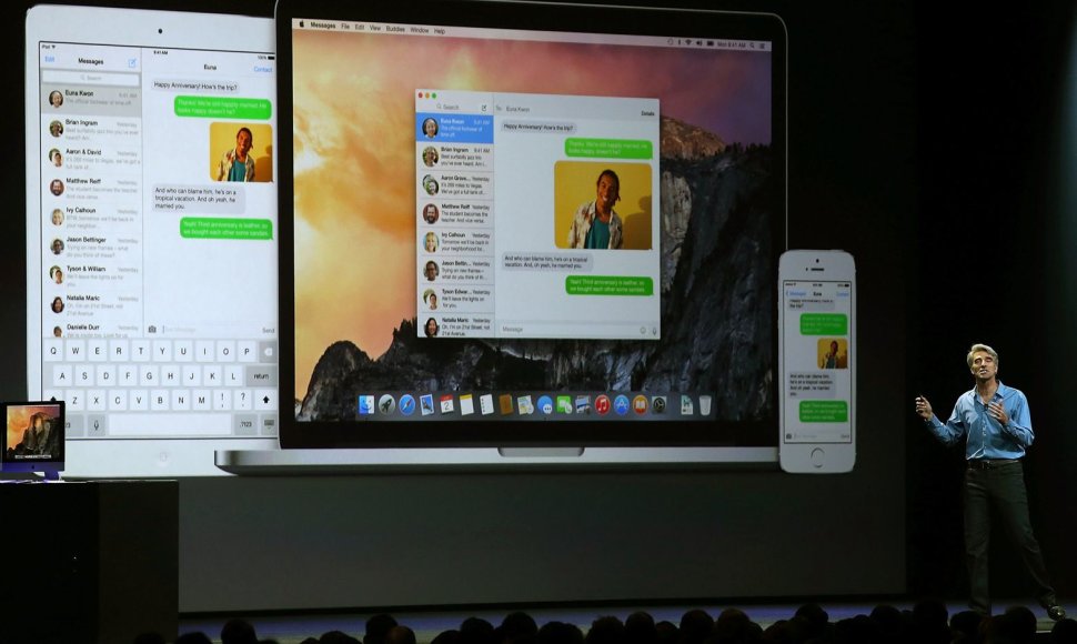 Operacinės sistemos iOS 8 pristatymas