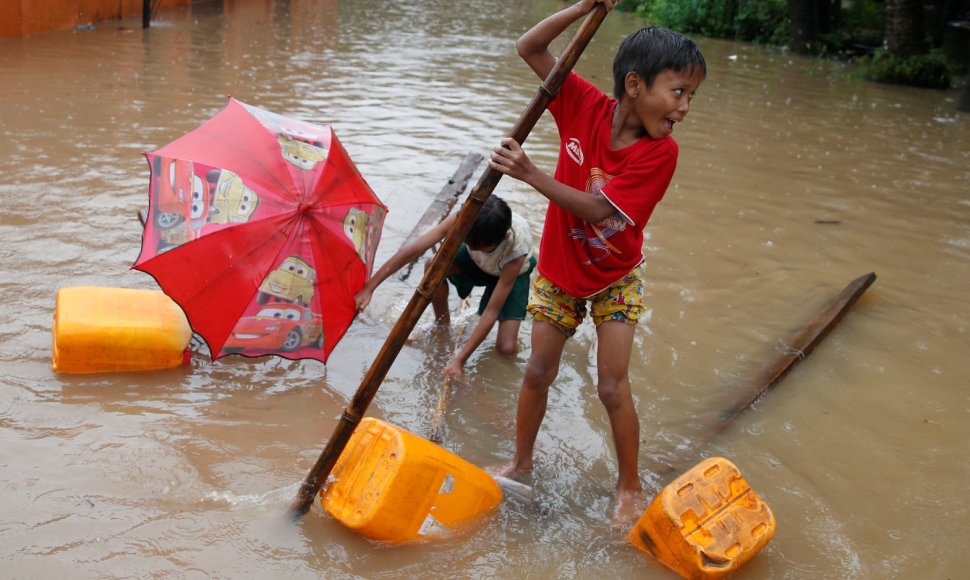 Potvynis Mianmare