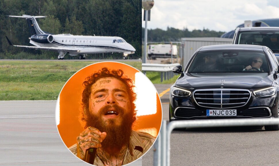 Post Malone atvyko į Kauną