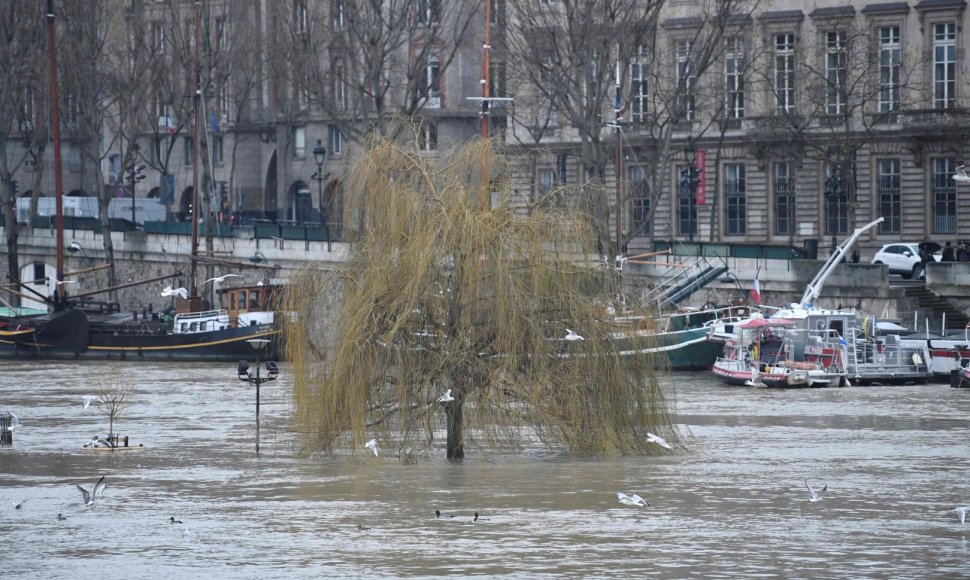 Patvinusi Senos upė Paryžiuje