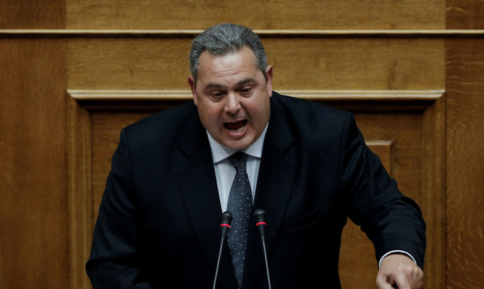 Graikijos gynybos ministras Panos Kammenos