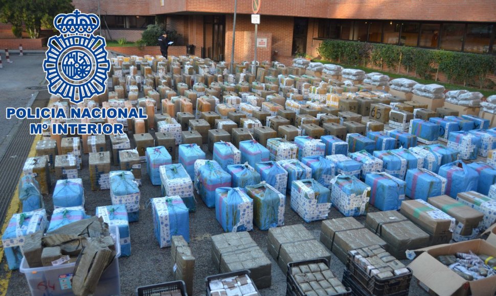 Ispanijoje konfiskuota 11 tonų hašišo