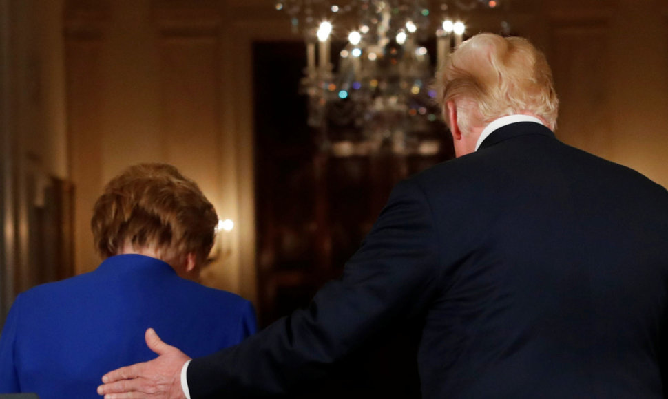 Angela Merkel ir Donaldas Trumpas