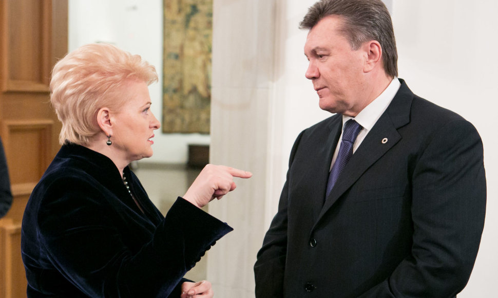 Dalia Grybauskaitė ir Viktoras Janukovyčius