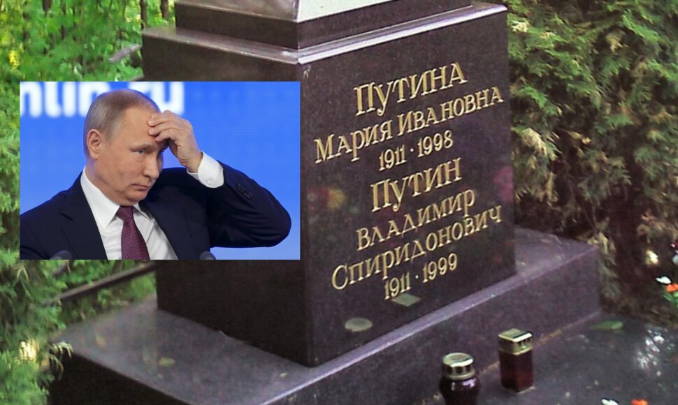 Vladimiras Putinas ir jo tėvų kapas
