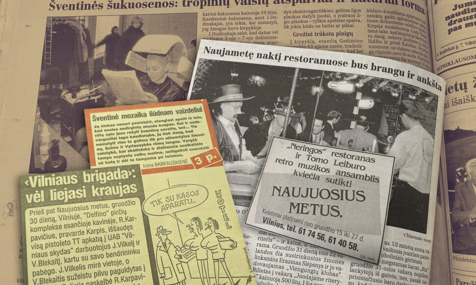 Alkoholio upės ir &bdquo;Vilniaus brigados&ldquo; i&scaron;puolis: &scaron;tai kaip prie&scaron; 30 metų Naujuosius metus pasitiko lietuviai
