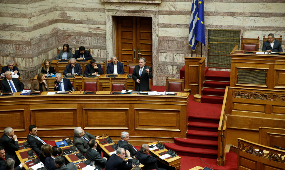 Diskusijos Graikijos parlamente