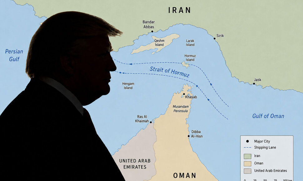 Donaldas Trumpas, Hormuzo sąsiauris / Alamy