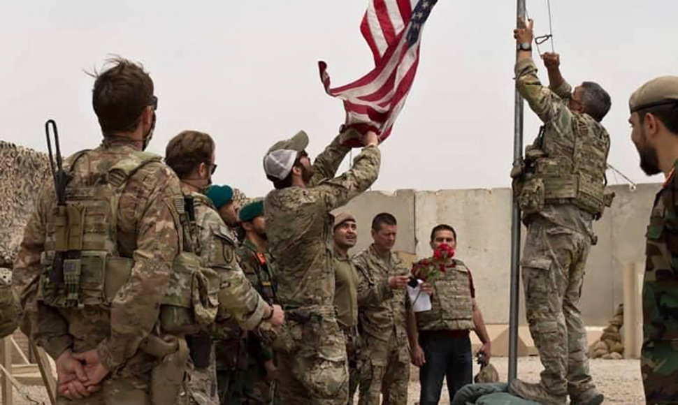 JAV pajėgos traukiasi iš Afganistano