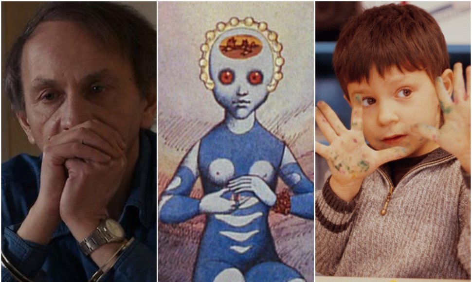 Kadrai iš filmų „Michelio Houellebecqo pagrobimas“, „Fantastiška planeta“, „Būti ir turėti“