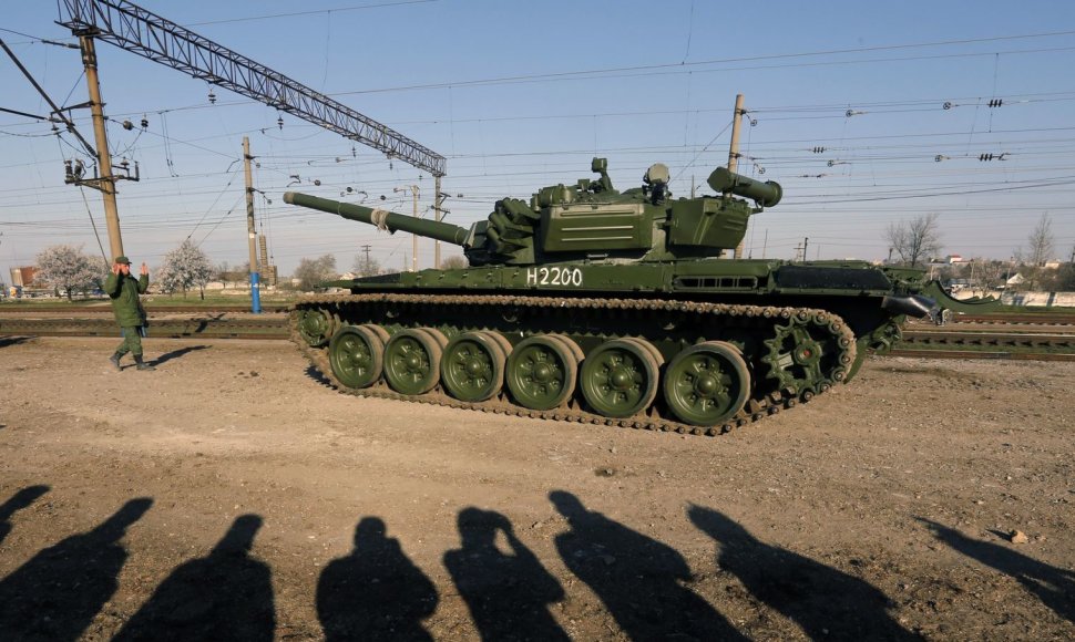 Rusų tankas Kryme