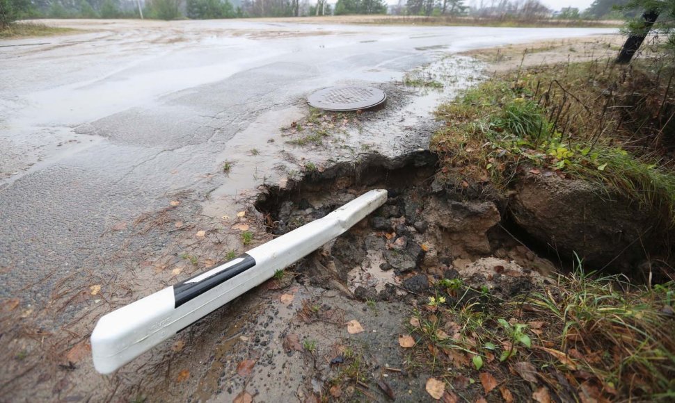 Senasis kelias nuo Karoliniškių link Salotės ežero