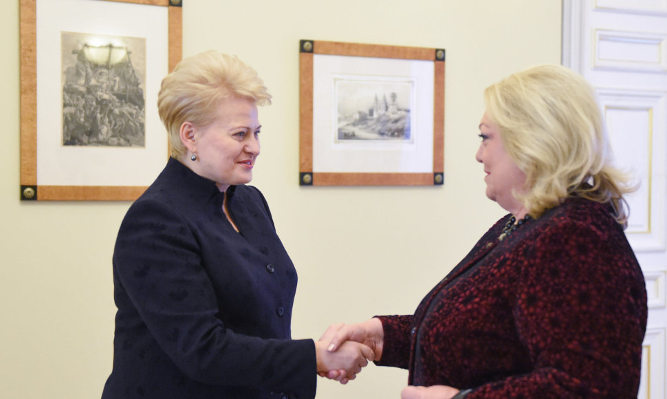 Dalia Grybauskaitė susitikime su užsienio ambasadoriais Lietuvai Vilniuje