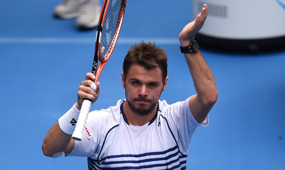 Stanislasas Wawrinka sėkmingai pradėjo „Australian Open“ turnyrą