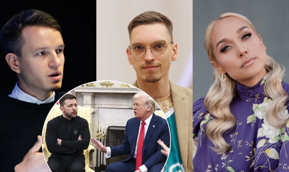 Linas Kojala, Mantas Bertulis, Indrė Stonkuvienė, Volodymiro Zelenskio ir Donaldo Trumpo susitikimas