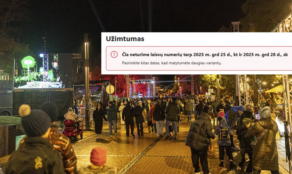Poilsio vietų užimtumas pajūryje