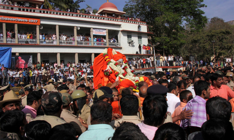 Pagerbiamas Shivakumara Swami atminimas