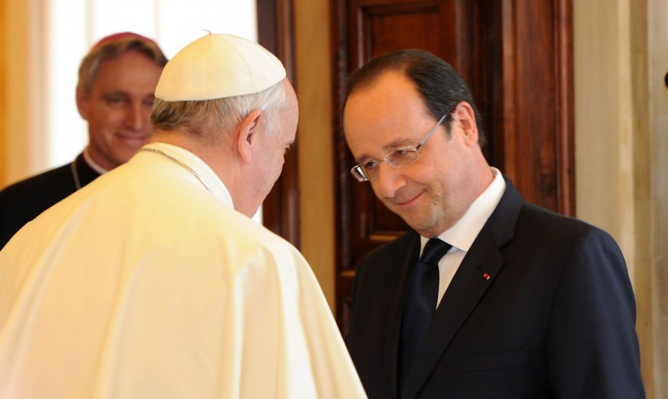 Prancūzijos prezidento ir popiežiaus susitikimas