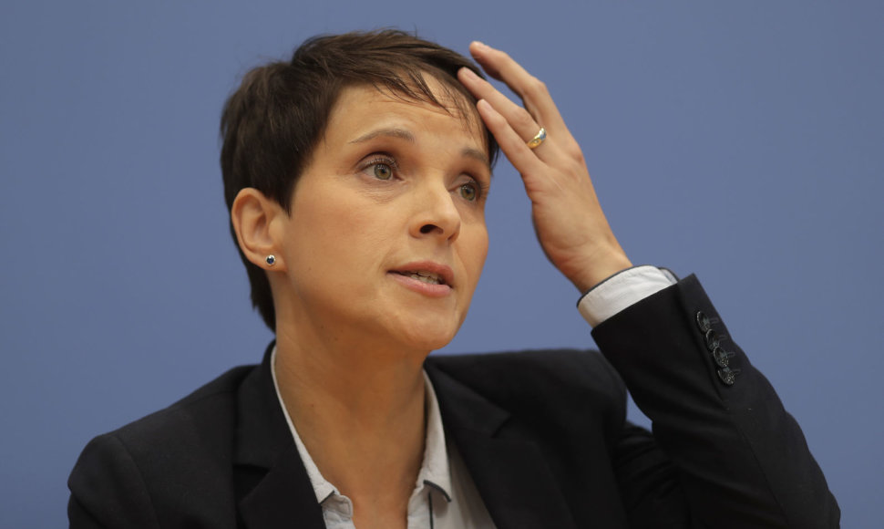 Nacionalistinės partijos „Alternatyva Vokietijai“ (AfD) bendrapirmininkė Frauke Petry 