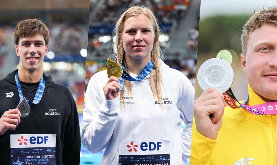 Tomas Navikonis ir Rūta Meilutytė iškovojo medalius Europos plaukimo čempionate, o Mykolas – lengvosios atletikos pirmenybėse.