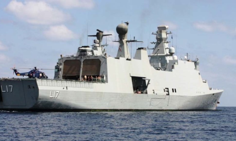 Danijos karinių jūrų pajėgų vadovavimo ir paramos laivas ESBERN SNARE, kuriame tarnaus Lietuvos karininkas