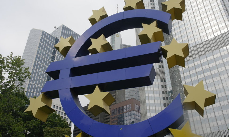 Euro ženklas Frankfurte prie Maino