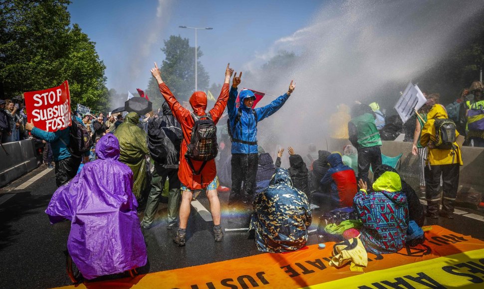 Klimato aktyvistų protestas Hagoje