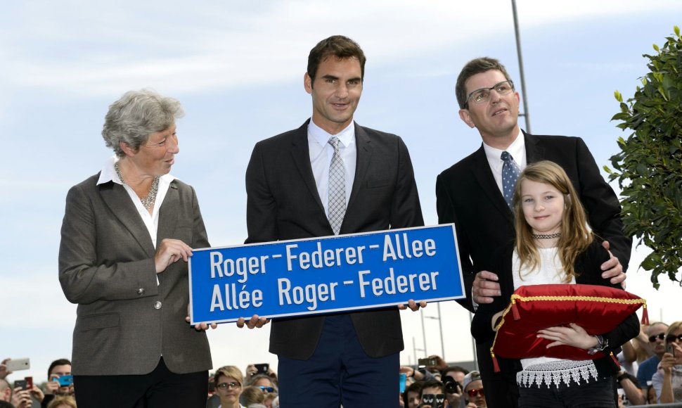 Rogerio Federerio alėjos atidarymo ceremonija