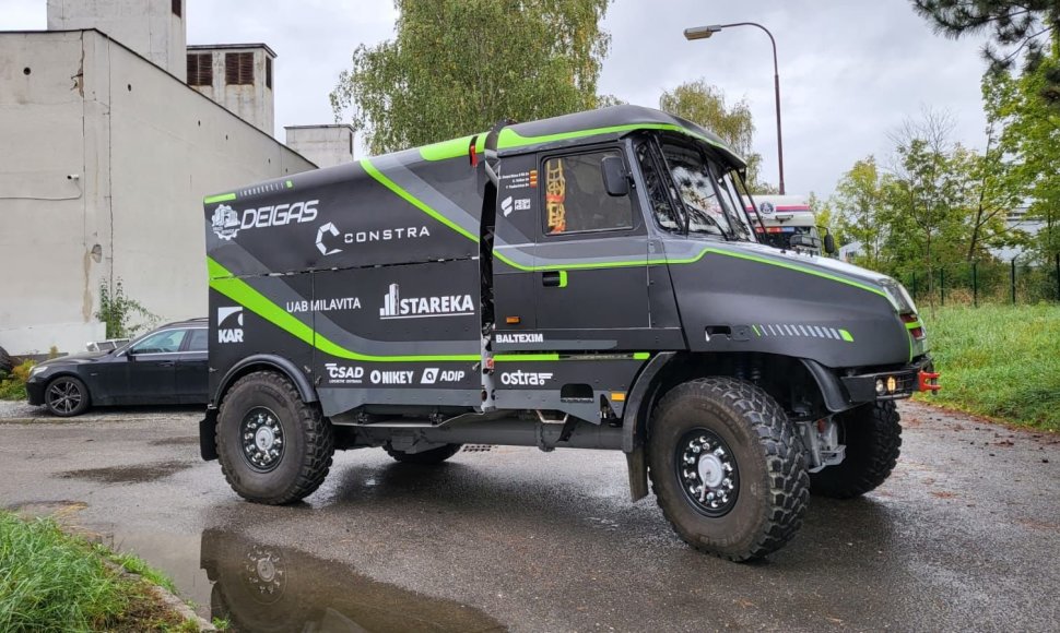 Lietuvos sunkvežimio ekipažas išvyksta į Maroką
