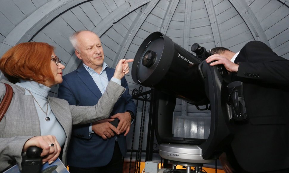 Ukmergės Senamiesčio progimnazijoje gruodžio 19 d. surengta atkurtos observatorijos atidarymo šventė