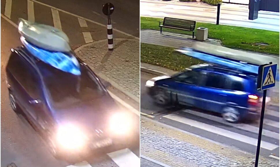 Užfiksuotas įtariamojo automobilis