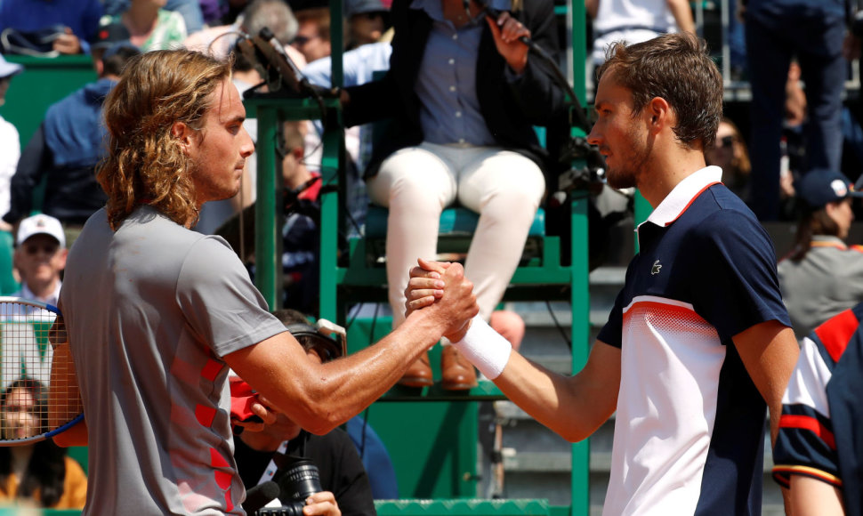 Stefanos Tsitsipas ir Daniilas Medvedevas