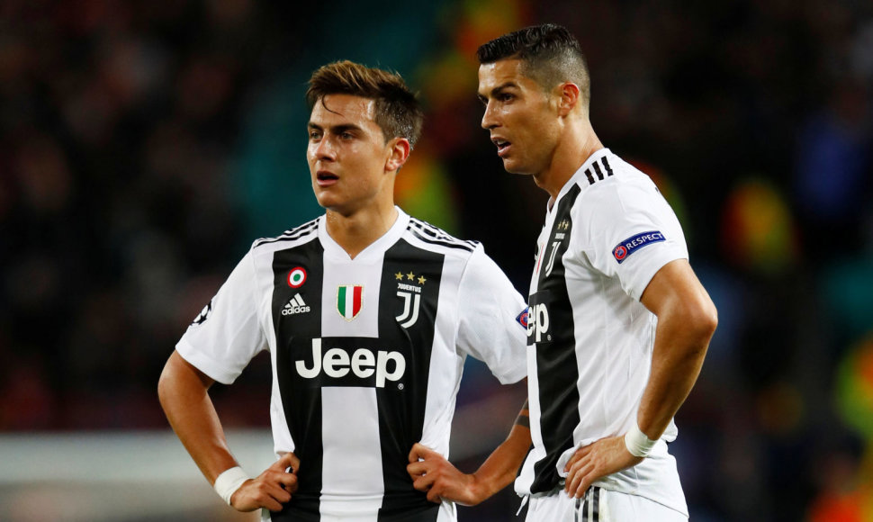 Paulo Dybala ir Cristiano Ronaldo.