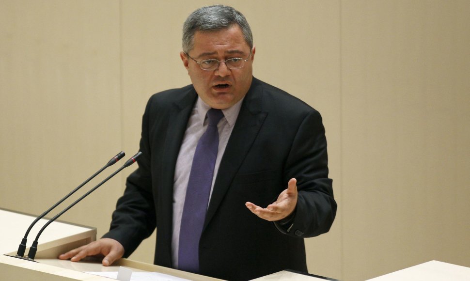 Gruzijos parlamento pirmininkas Davidas Usupašvilis.