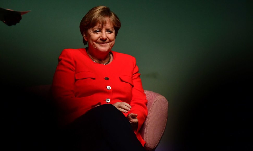 Angela Merkel Gorkio teatre Berlyne