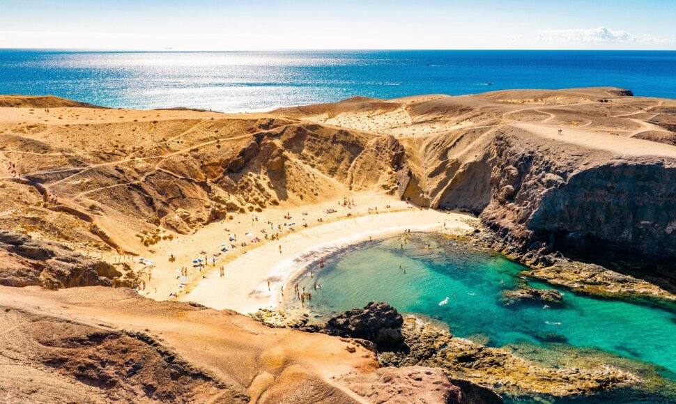 Papagayo paplūdimys Lansarotėje