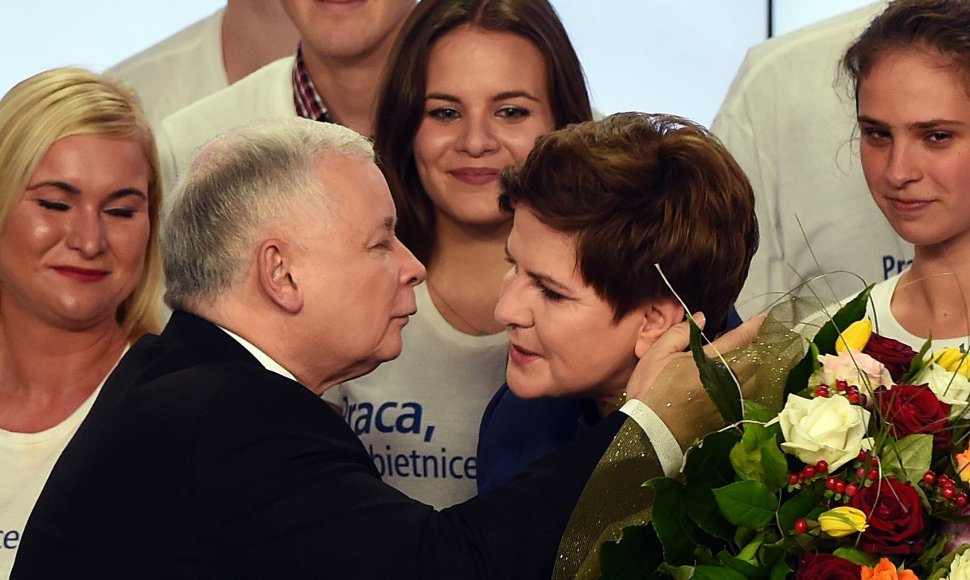 Kandidatė į Lenkijos premjeres – PiS atstovė Beata Szydlo